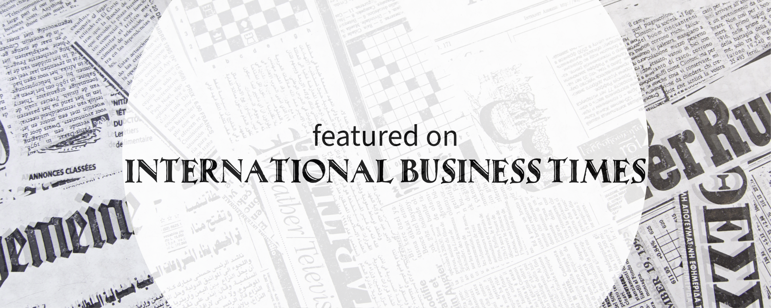 Featured on INTERNATIONAL BUSINESS TIMES | CYHIT