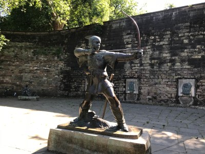 a statue of a man