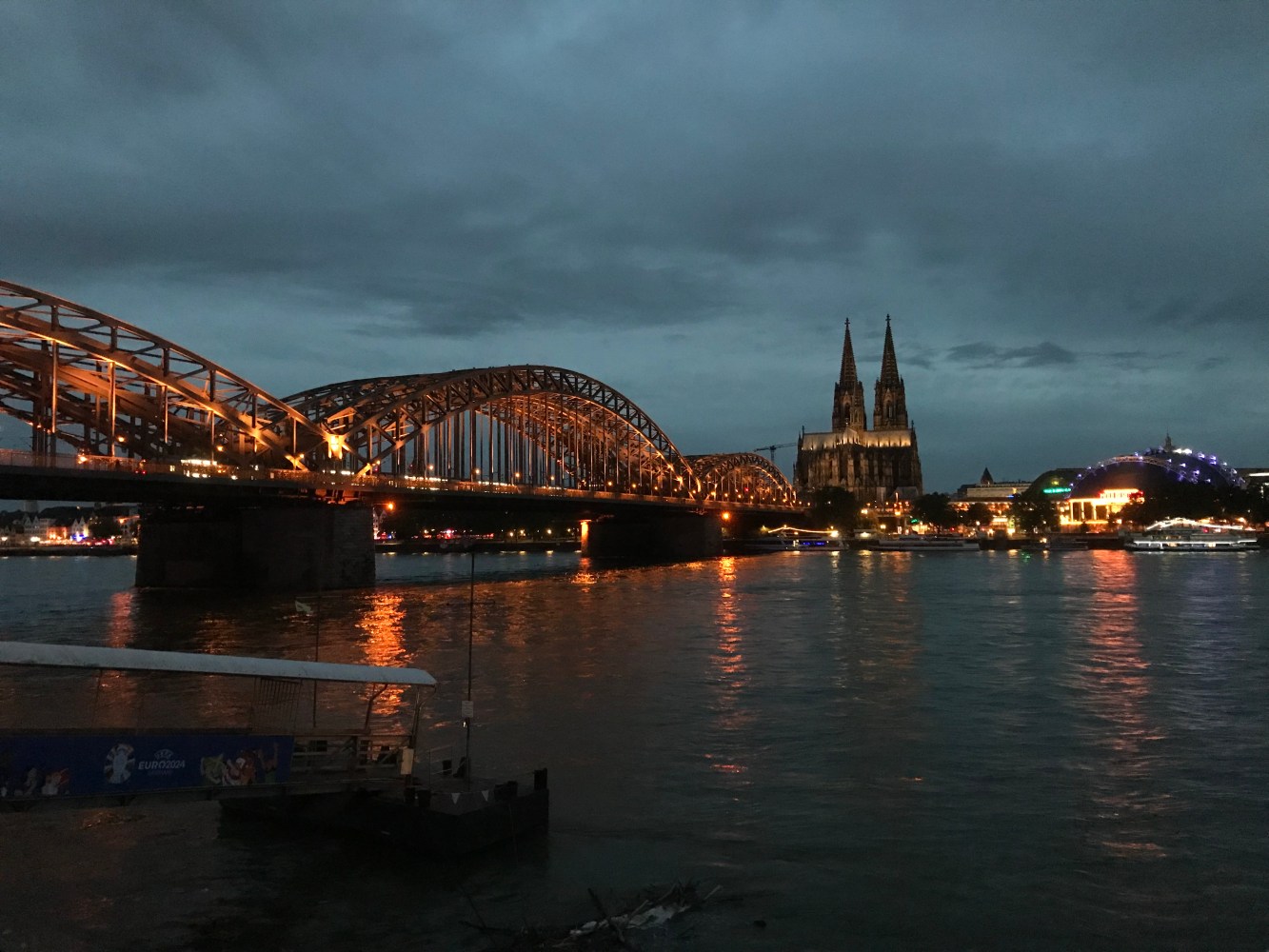 a bridge over river rhine